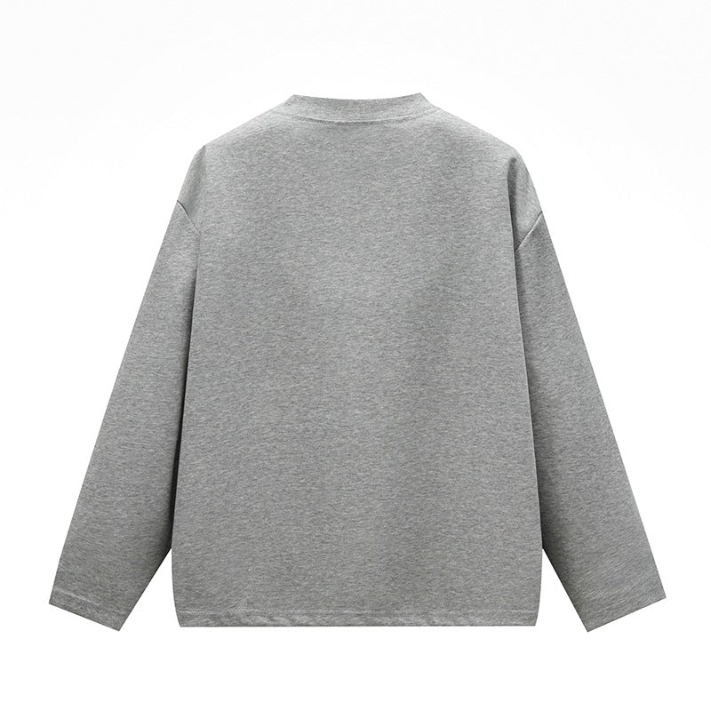 Unisex Oversize Round Neck Sweatshirt with Raglan Seams and Fine Texture Mune Fashion