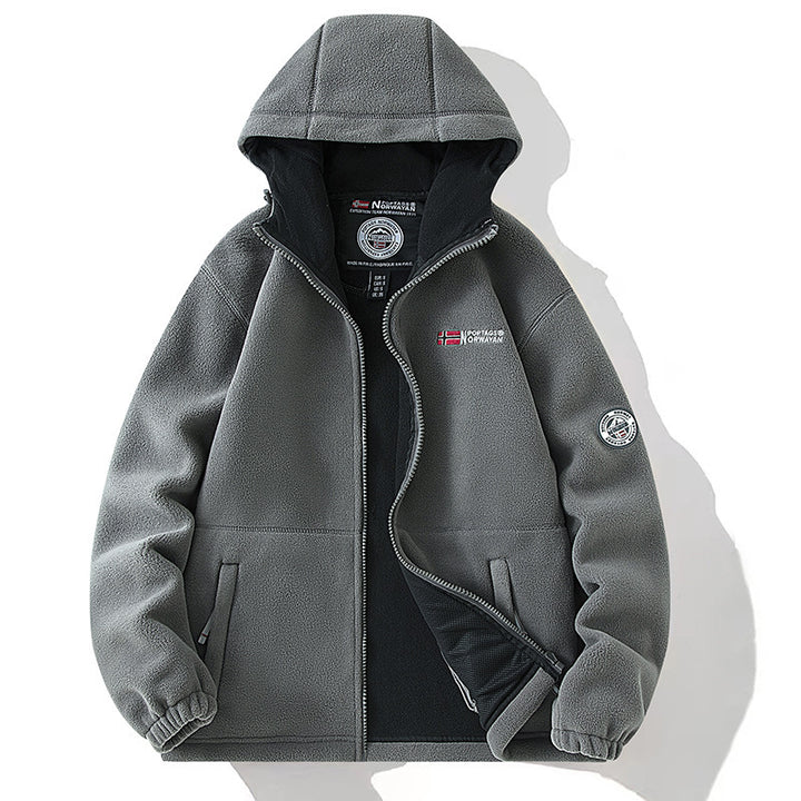 Men's Fleece Jacket with Hood Mune Fashion 1787797345