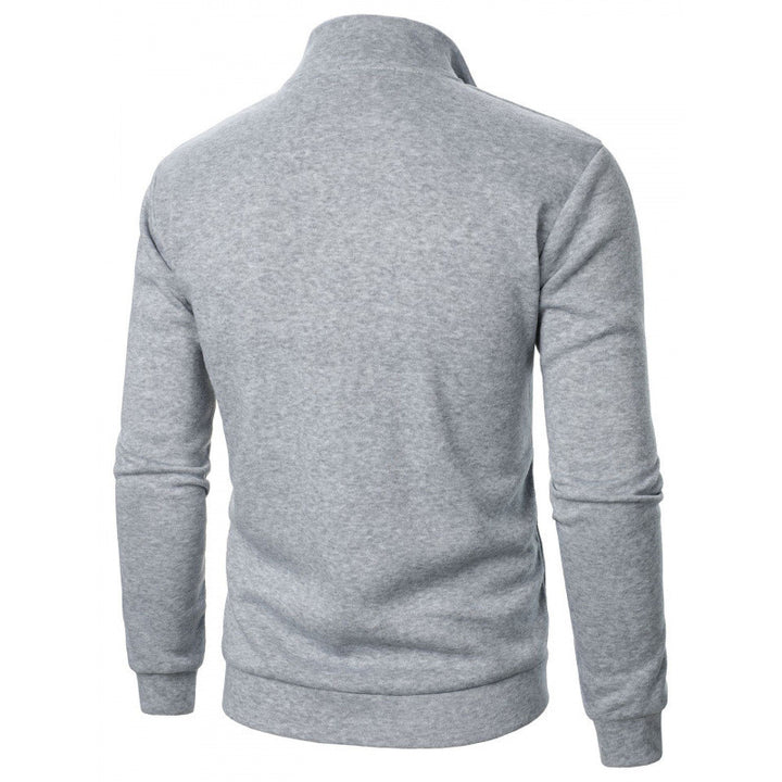 Men's Sporty Sweatshirt with Stand-Up Collar Mune Fashion