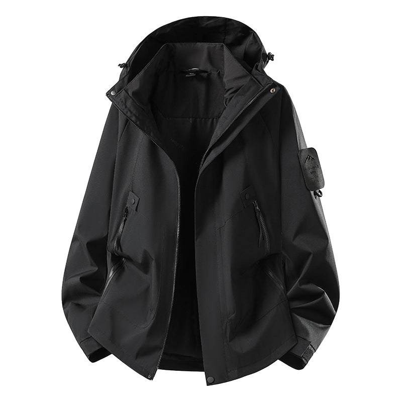 Men's Two-in-One Weather Protection Jacket with Removable Padded Vest and Adjustable Hood Mune Fashion