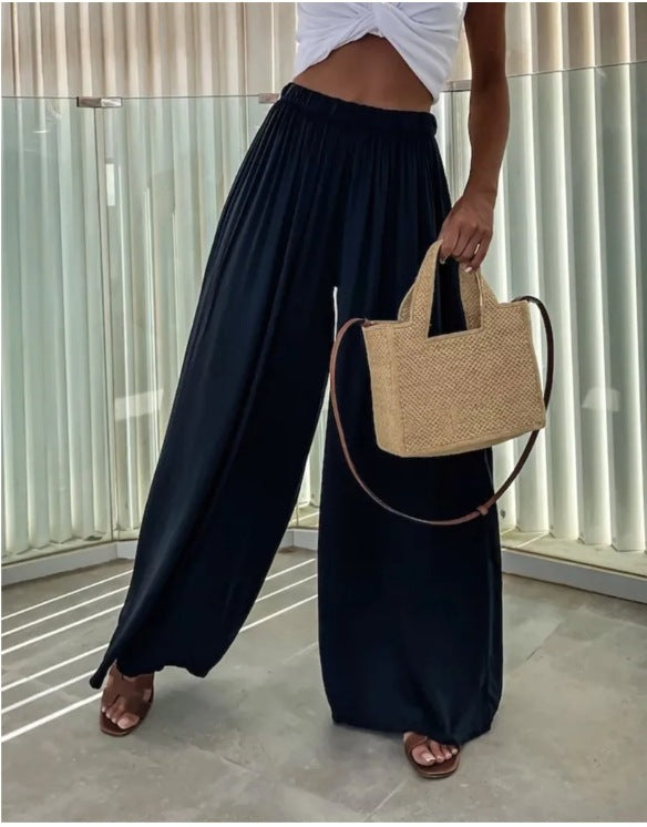 Ladies Elegant and Airy Palazzo Pants Mune Fashion