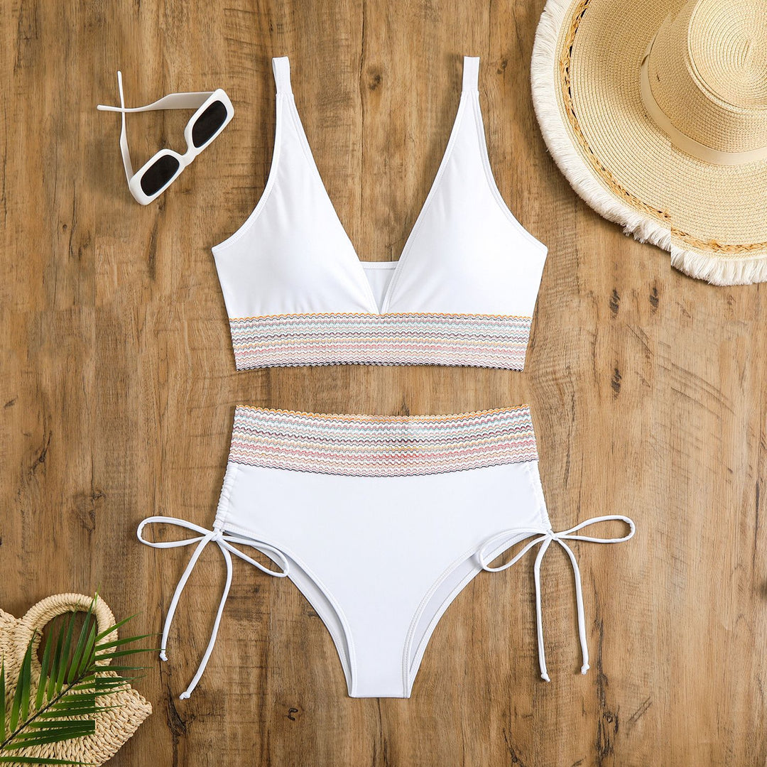 Women's High-Cut Bikini with Adjustable Ties Mune Fashion