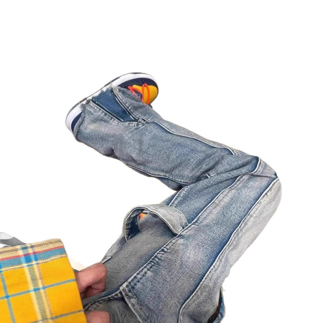 Men's Casual Cargo Jeans Mune Fashion