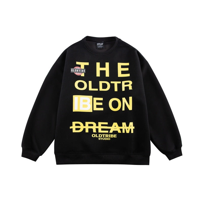Unisex Oversize-Cuddle-Sweatshirt with large typography print and soft fleece lining Mune Fashion