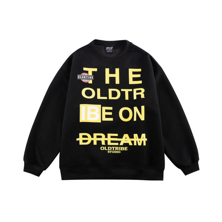 Unisex Oversize-Cuddle-Sweatshirt with large typography print and soft fleece lining Mune Fashion