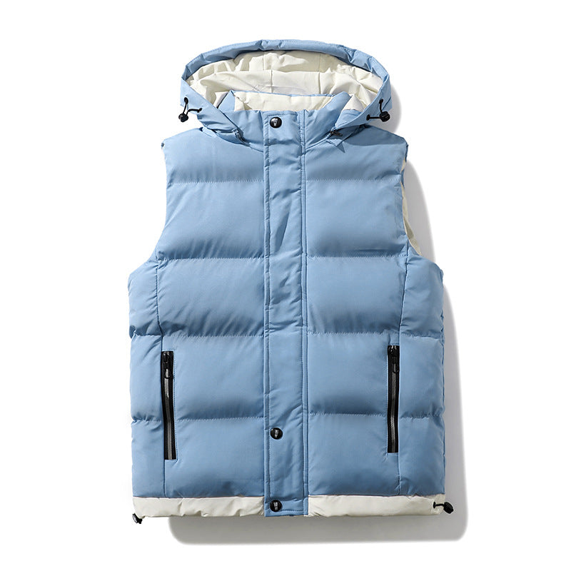 Men's multifunctional quilted vest with hood Mune Fashion