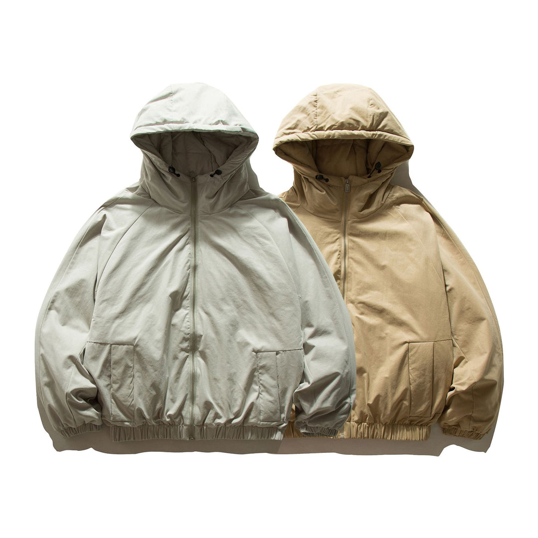 Unisex Oversized padded hoodie jacket with elastic hem and concealed pockets Mune Fashion