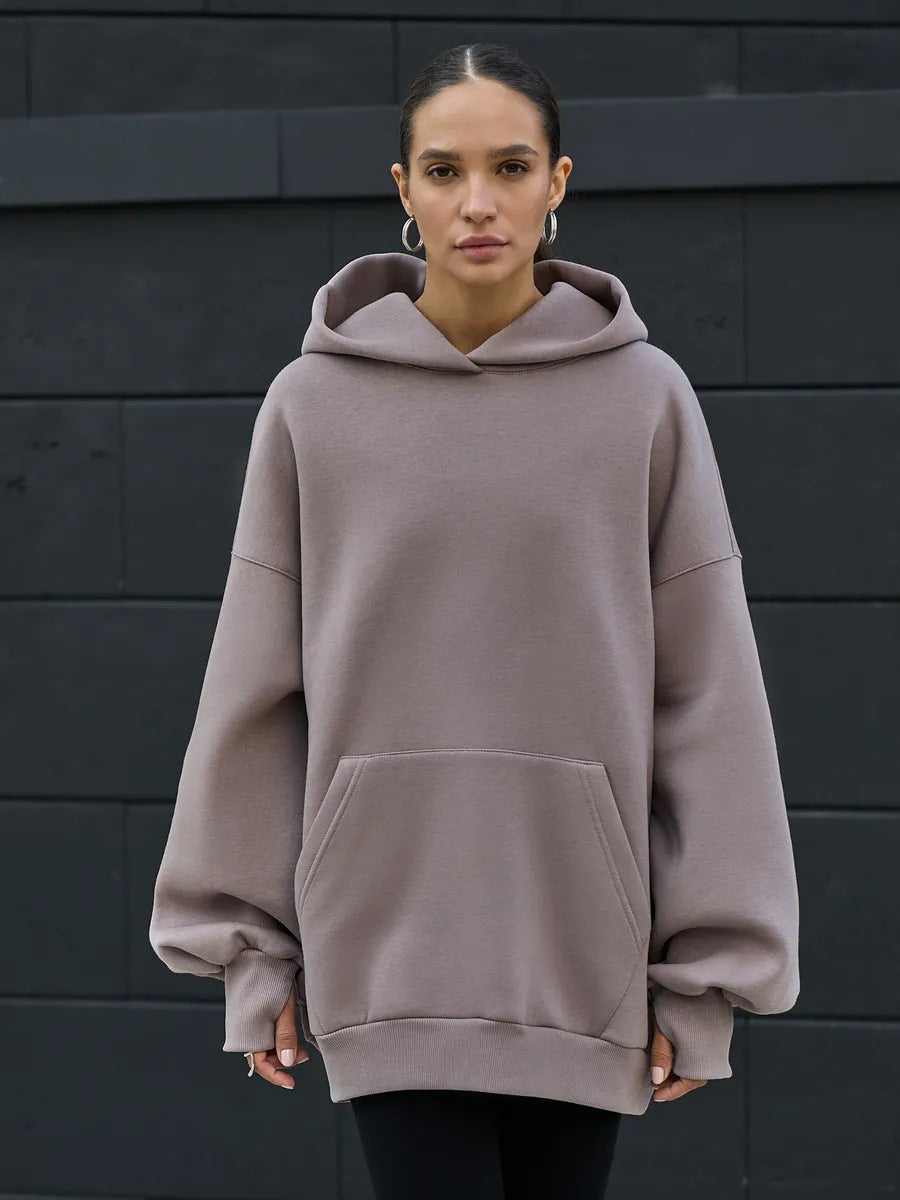 Women's Oversized Hoodie with Kangaroo Pocket Mune Fashion