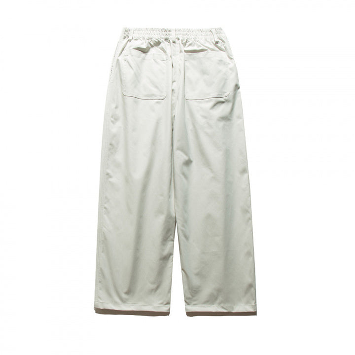 Unisex Wide Pleated Trousers with Elastic Waistband and Creases Mune Fashion
