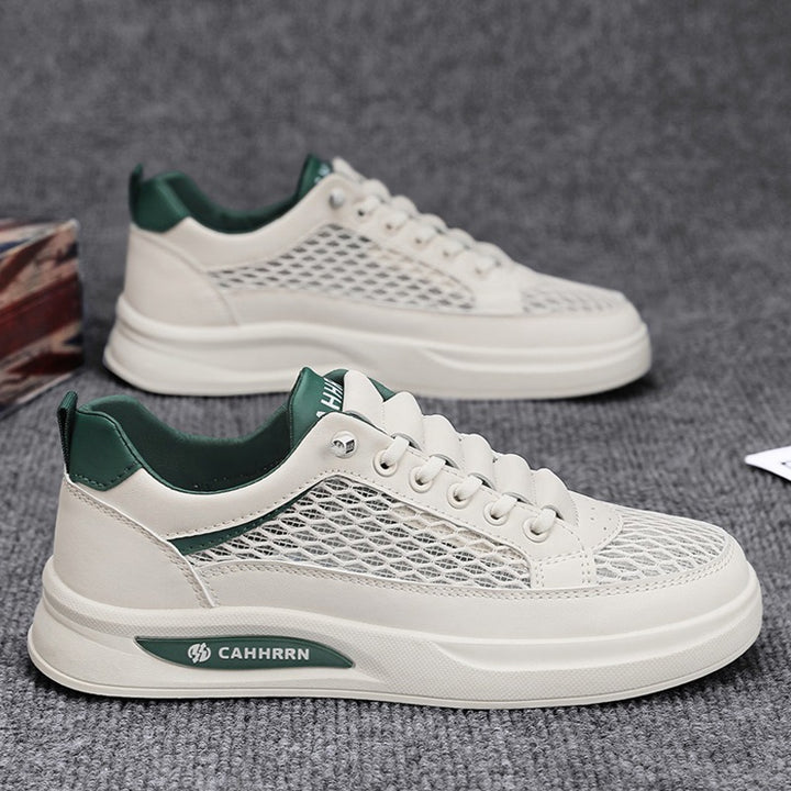 Unisex breathable mesh platform sneakers with light cushioning and padded comfort insole Mune Fashion
