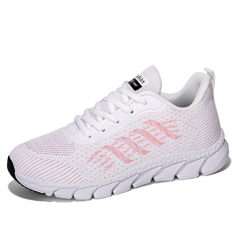 Women's seamless knitted running shoes with viscoelastic comfort insole and segmented flex outsole Mune Fashion