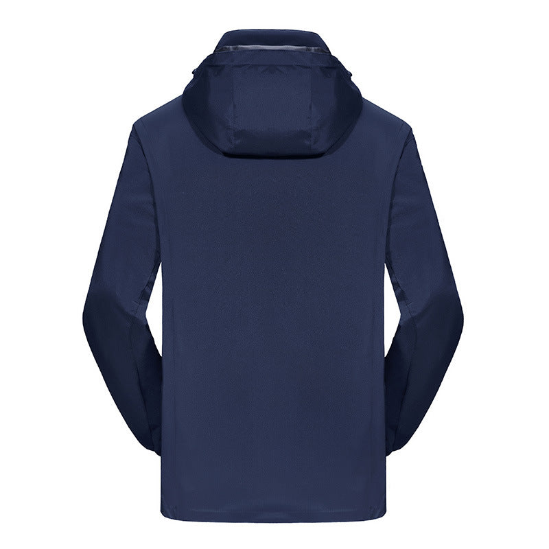 Men's three-piece softshell winter jacket with removable fleece inner jacket and detachable hood Mune Fashion