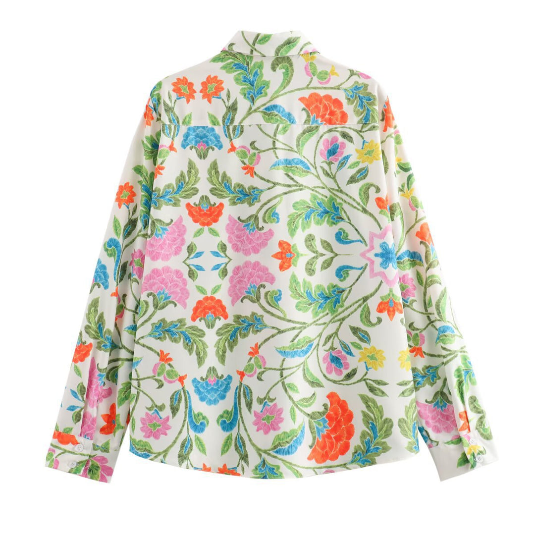 Women's wide palazzo pants with drawstring waistband and floral embroidery look Mune Fashion