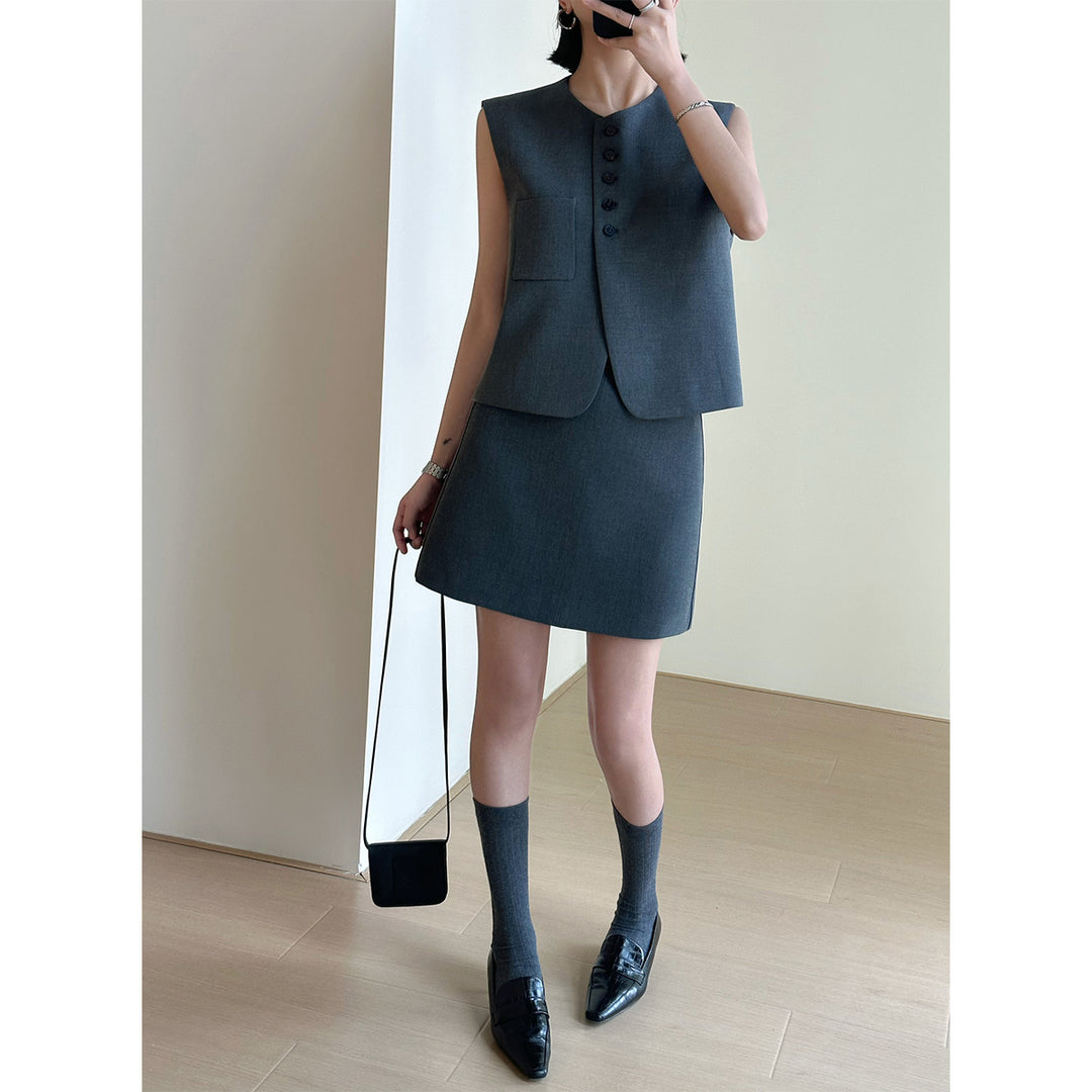Women Fashionable Blazer Dress Set Mune Fashion