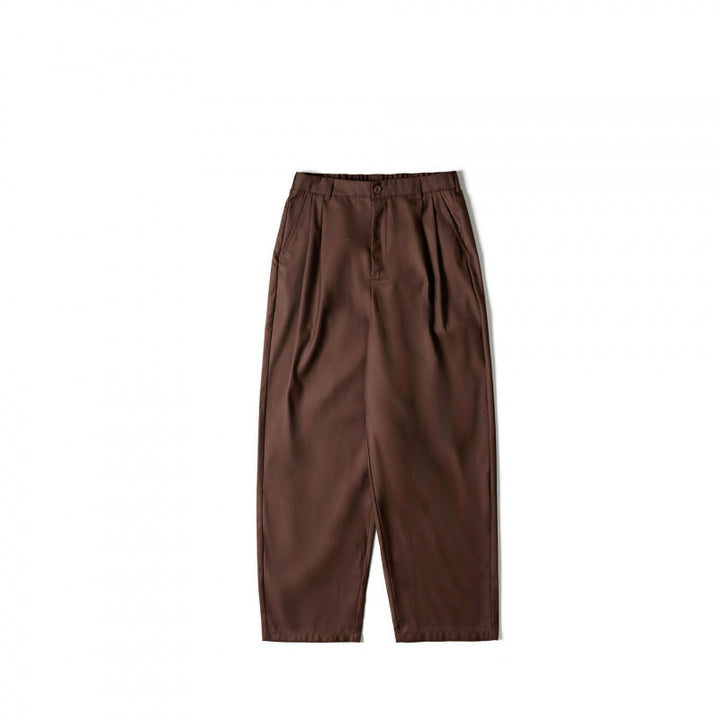 Women High-waisted Pleated Trousers with Relaxed Fit and Tapered Leg Mune Fashion