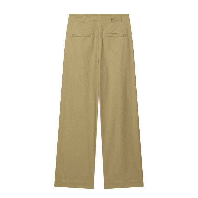 women's wide pleated pants with high waist and distinctive front creases Mune Fashion