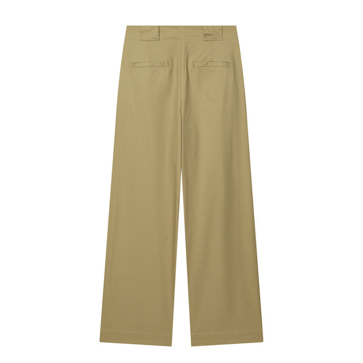 women's wide pleated pants with high waist and distinctive front creases Mune Fashion