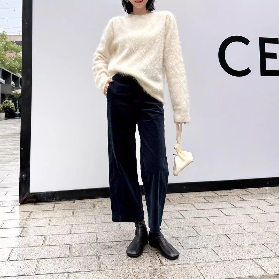 Women Elegant and Comfortable Fabric Trousers Drune
