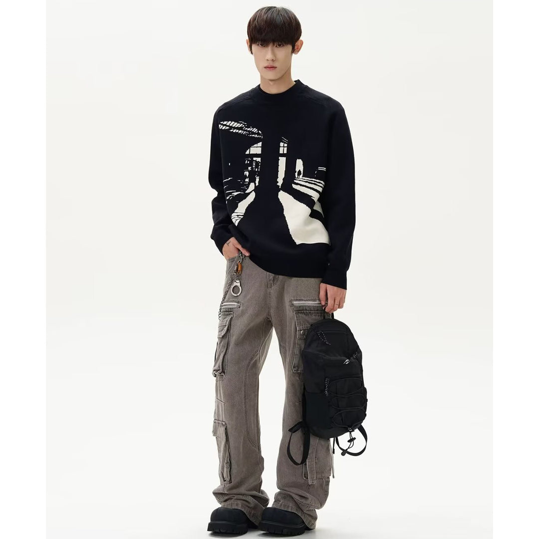 Men's Fashionable Sweater with Graphic Design Mune Fashion