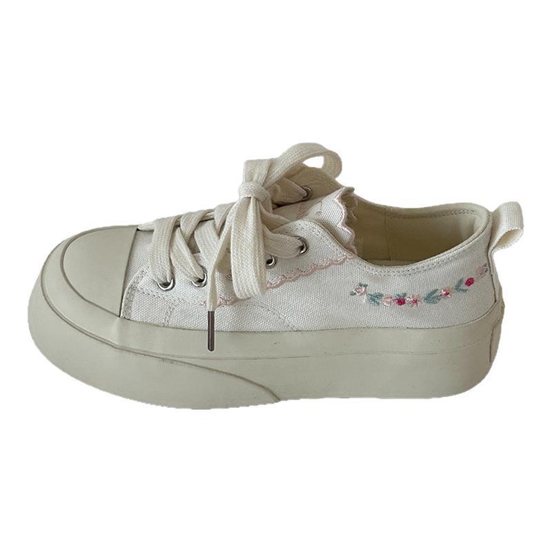 Ladies Trendy Casual Sneakers with Playful Ruffle Details and Cushioned Sole Mune Fashion