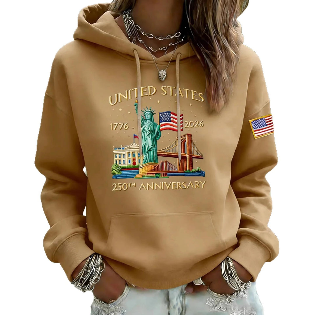 Women's Creative Hoodie with Unique Statuesque Design Mune Fashion