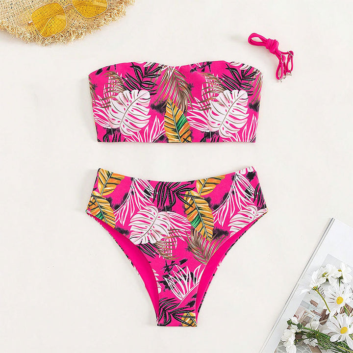 Women's bandeau bikini with high-cut bottoms Mune Fashion
