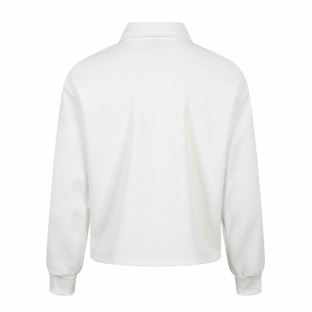 Unisex Long-Sleeve Rugby Polo Shirt with Embroidery and Kent Collar Mune Fashion
