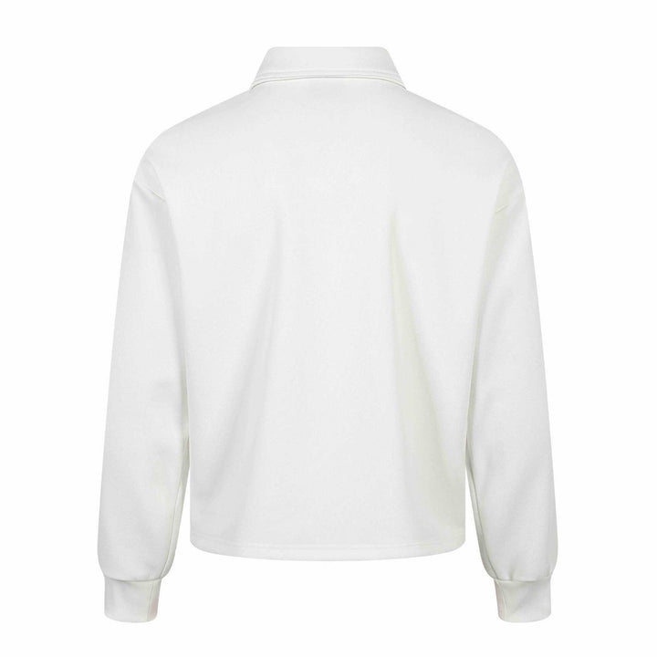 Unisex Long-Sleeve Rugby Polo Shirt with Embroidery and Kent Collar Mune Fashion
