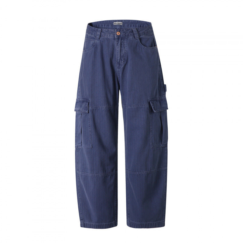 Men's Relaxed-Fit Carpenter Cargo Pants made of lightweight canvas with patch flap pockets Mune Fashion