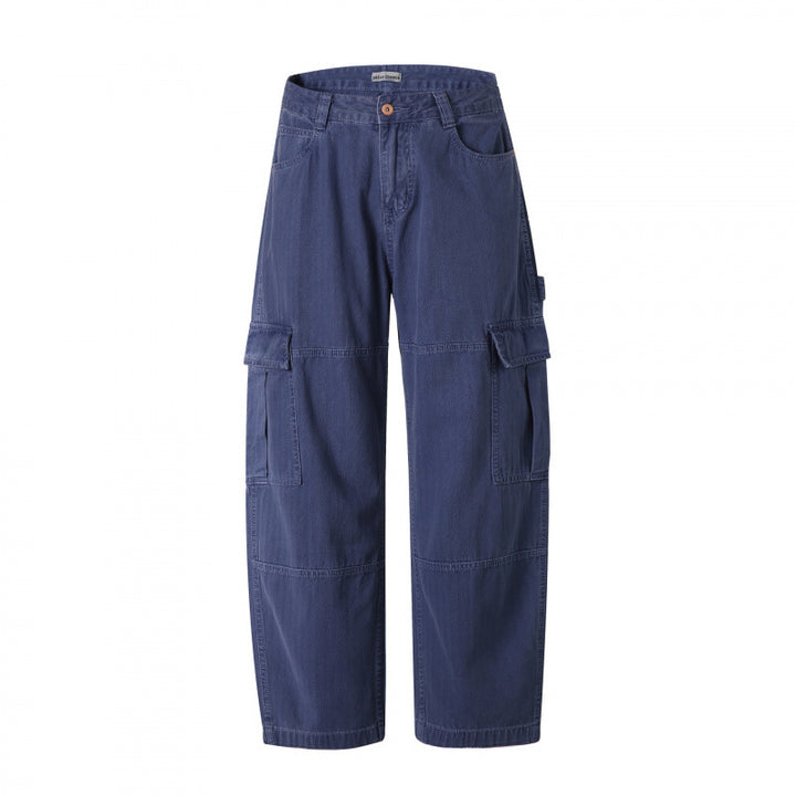 Men's Relaxed-Fit Carpenter Cargo Pants made of lightweight canvas with patch flap pockets Mune Fashion
