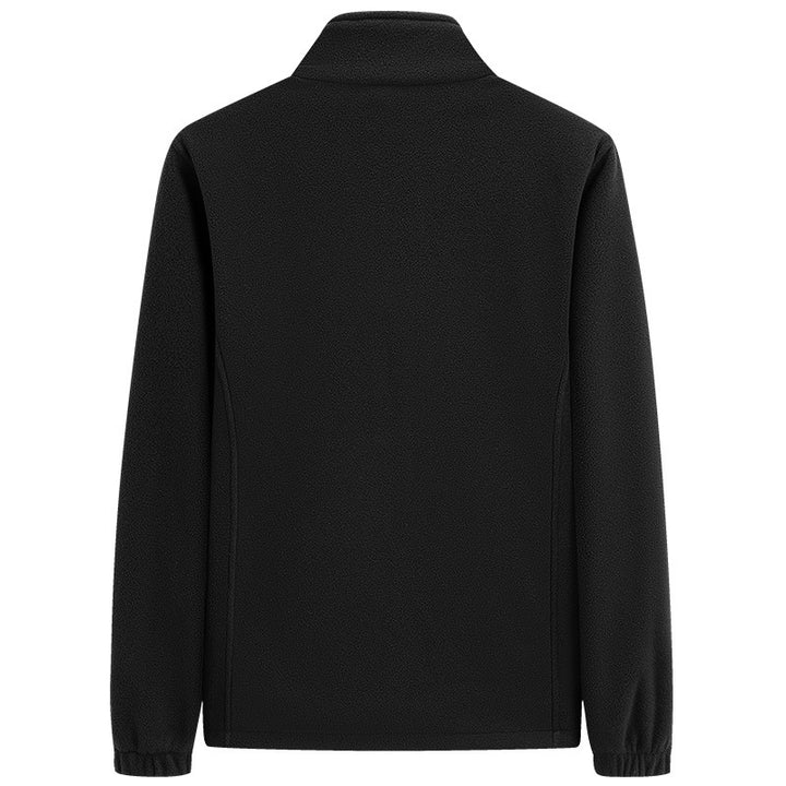 Unisex Lightweight Fleece Zip Jacket with Standing Collar, Elastic Cuffs & Clean Design Mune Fashion