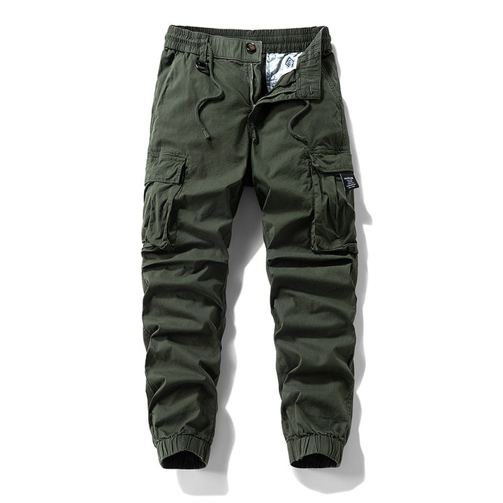 Herren Cargo-Jogger im technischen Utility-Design mit elastischem Tunnelzugbund und Mehrfachtaschen Mune Fashion