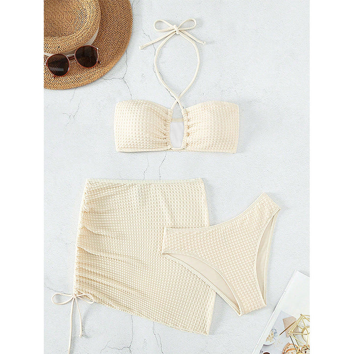 Women's bandeau bikini with sexy wrap skirt Mune Fashion