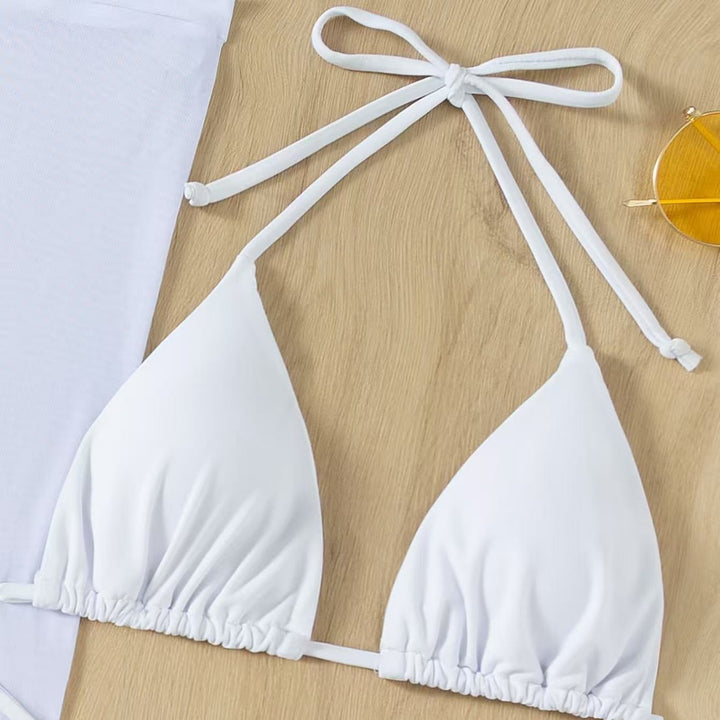 Women's Triangle Bikini Set with Elegant Wrap Look Mune Fashion