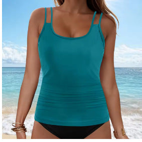 Ladies Tankini top with fashionable ruffle design Mune Fashion