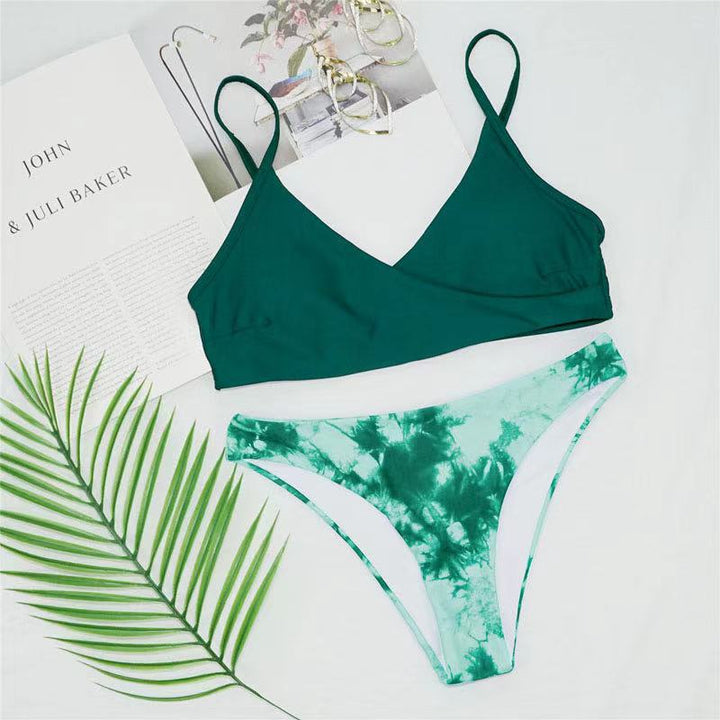 Ladies sporty bikinis with combination of wrap design Mune Fashion