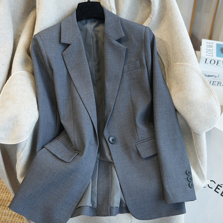 Women Classic fitted single-button blazer made of fine wool blend Mune Fashion
