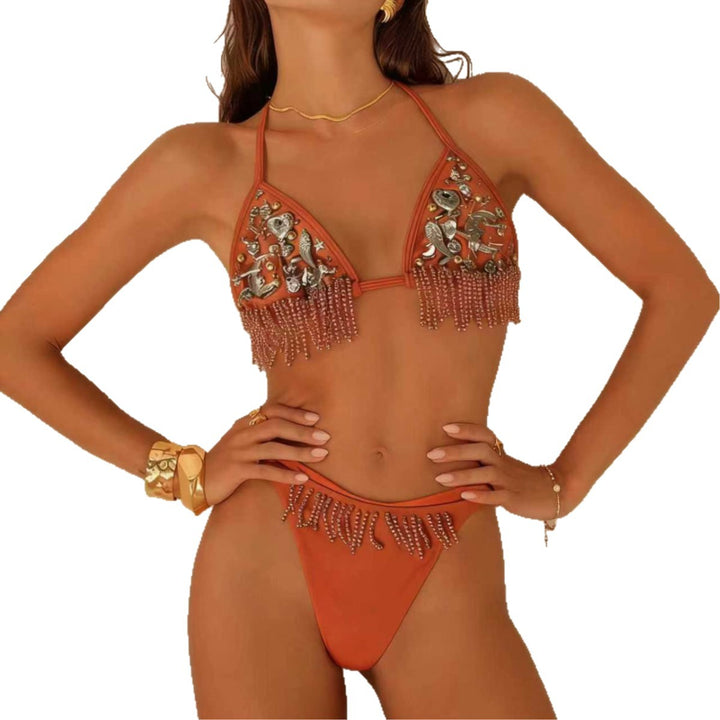 Women's seductive triangle bikini with sparkling accents Mune Fashion