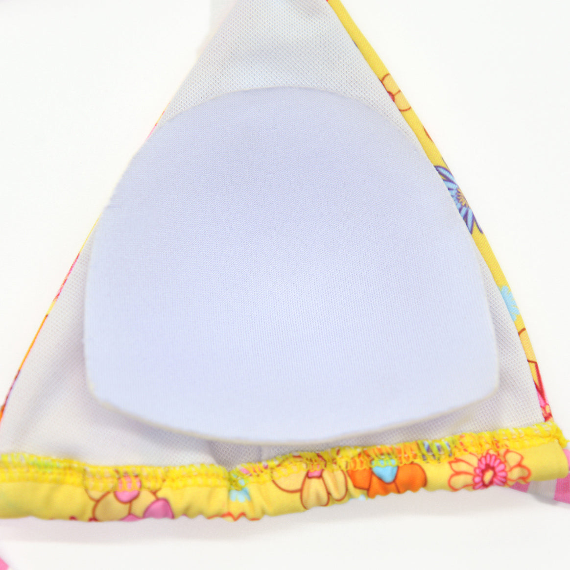 Women Flower Pattern Triangle Bikini with Adjustable Ties Mune Fashion
