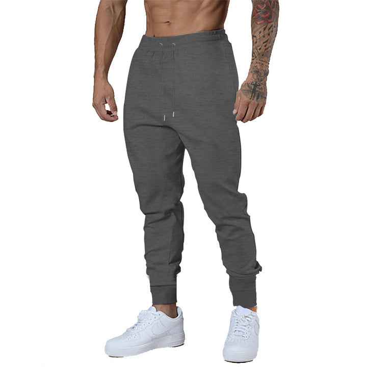 Men's Slim-Fit Jogging Pants with Elastic Waistband and Ribbed Cuffs Mune Fashion