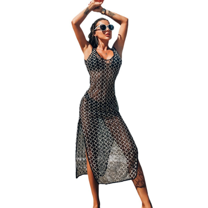 Women Transparent Beachwear with Embossed Pattern Mune Fashion