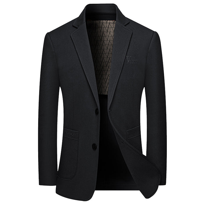 Men's Modern Single-Breasted City Blazer with Patch Pockets and Light Half Lining Mune Fashion