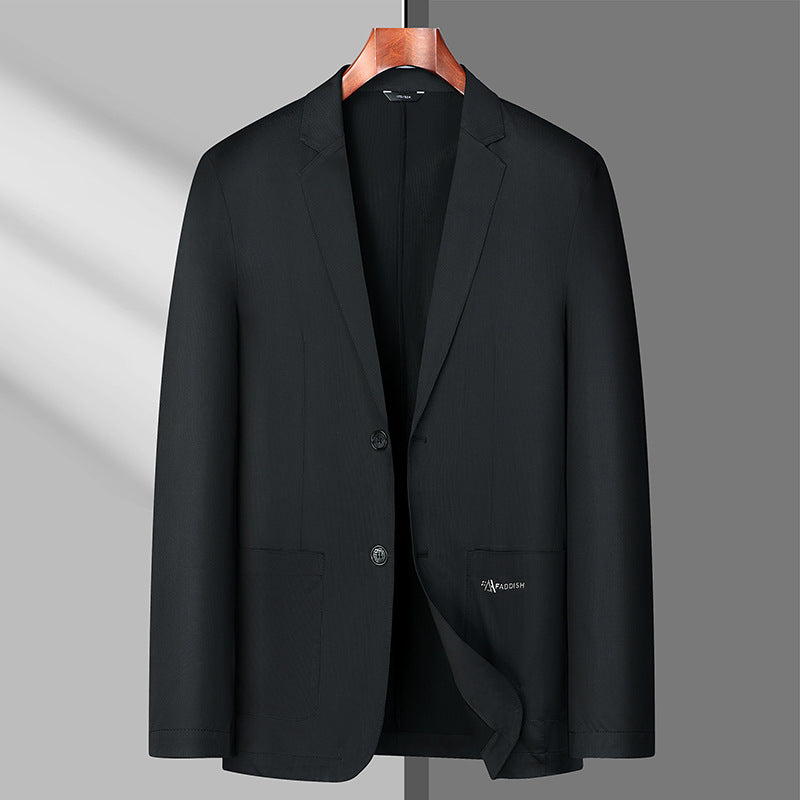 Men's unstructured lightweight blazer with patch pockets and minimal lining Mune Fashion