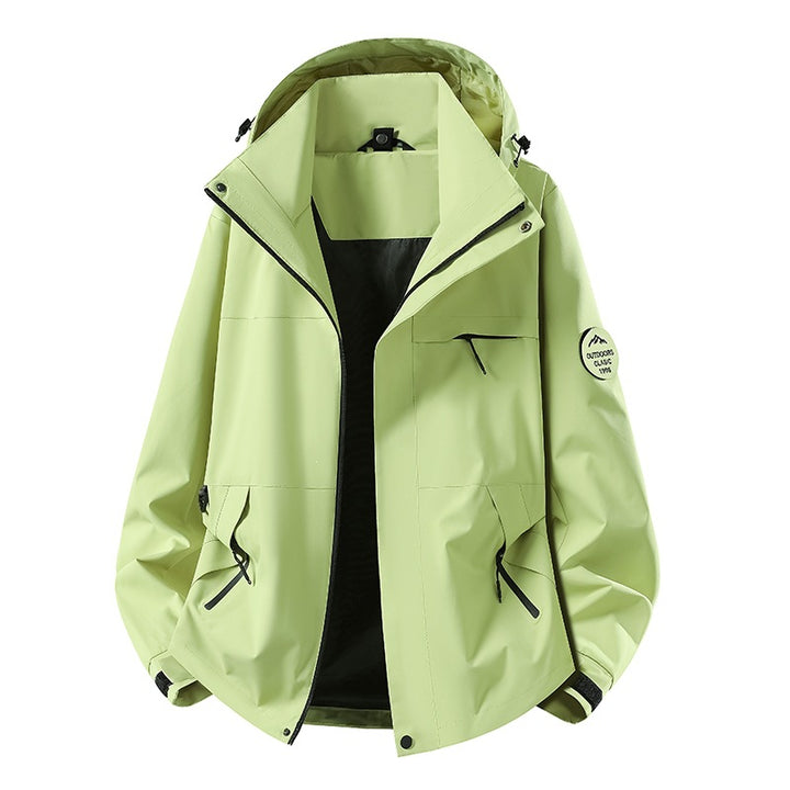 Men's waterproof three-layer hardshell jacket with adjustable hood, welded seams & multifunction pockets Mune Fashion