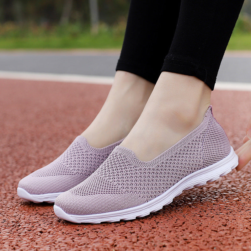 Women's seamless comfort slip-on shoe with elastic mesh upper and cushioned outsole Mune Fashion