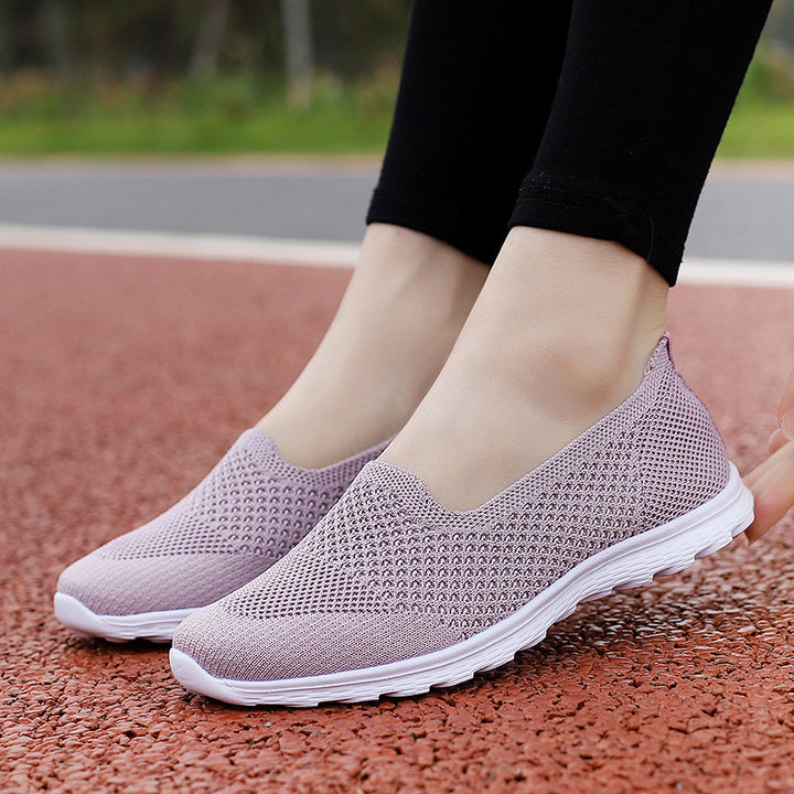 Women's seamless comfort slip-on shoe with elastic mesh upper and cushioned outsole Mune Fashion