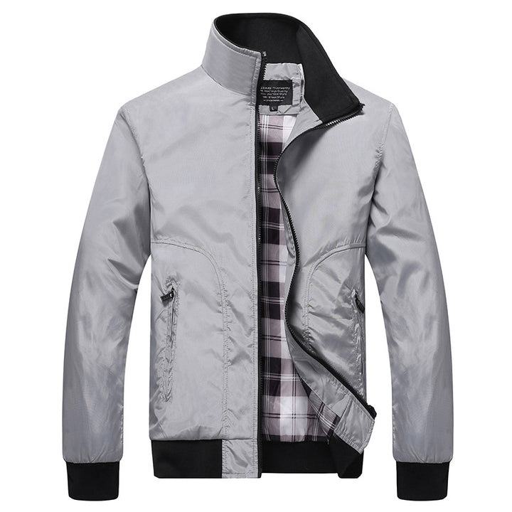 Men's transitional jacket with high collar and comfortable pockets Mune Fashion