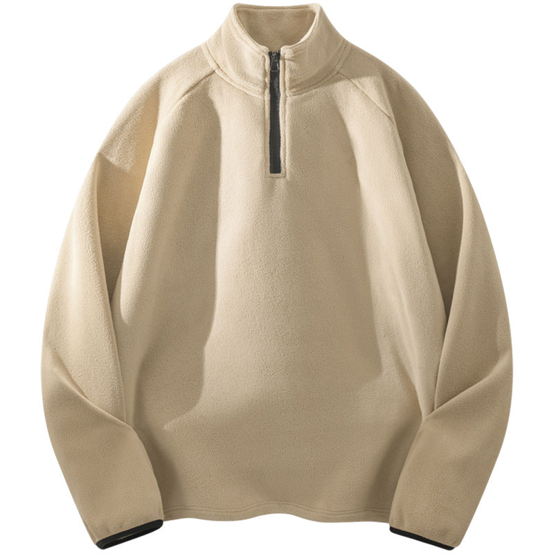Women's Sports Fleece Jacket with Stand-Up Collar Mune Fashion