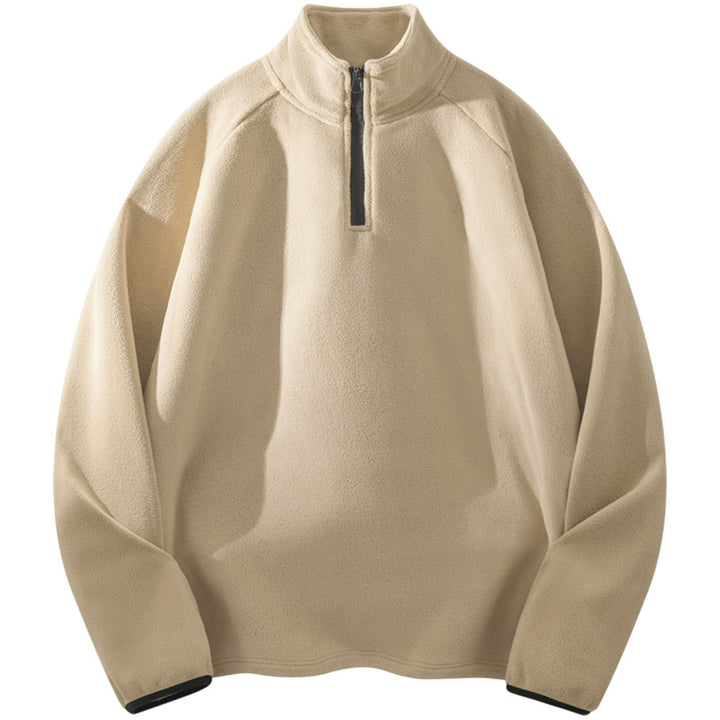 Women's Sports Fleece Jacket with Stand-Up Collar Mune Fashion