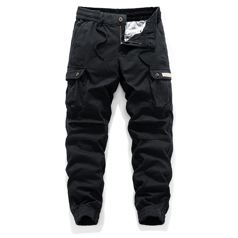 Men's Tactical Cargo Jogger with Stretch Insert, Drawstring Waistband and Flap Pockets Mune Fashion